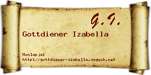 Gottdiener Izabella névjegykártya